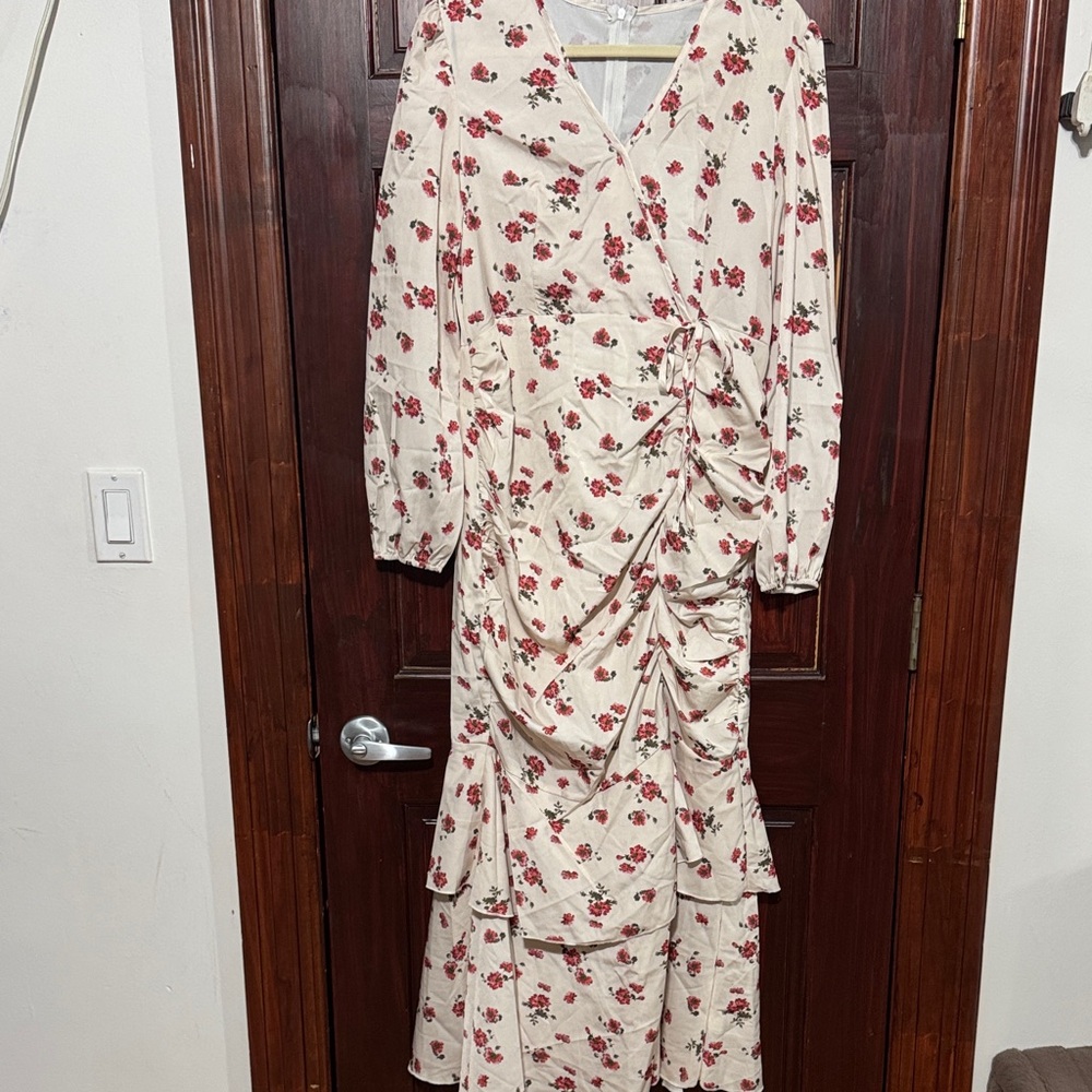 Floral Cream Dress